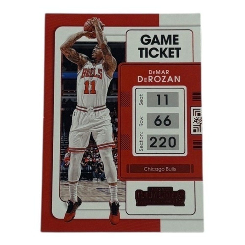 2021-22 Panini Contenders Basketball DeMar DeRozan Chicago Bulls Game Ticket